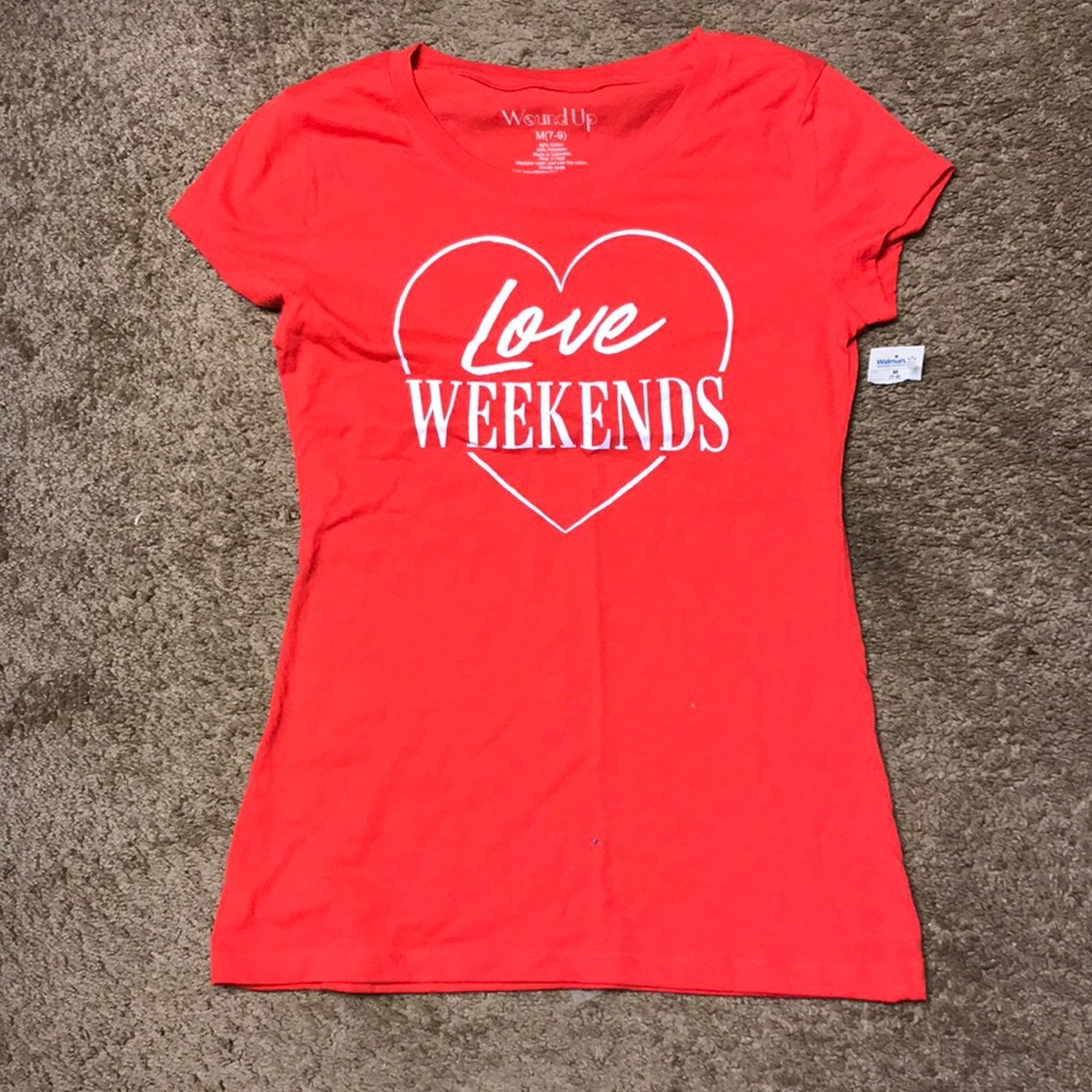 Love Weekends T-shirt fitted
